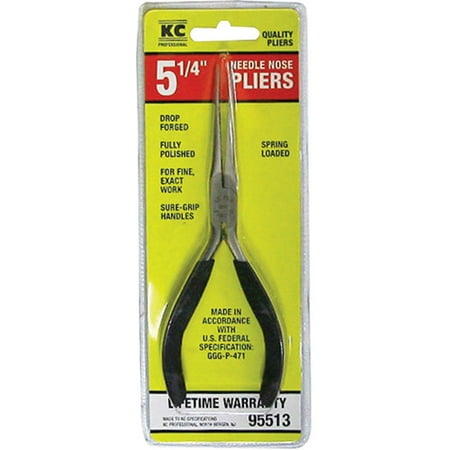 Straight Needle Nose Pliers - KC Professional 95513 5.5