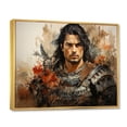 thumbnail image 2 of Designart "Samurai Warrior in Japanese Art Portrait I" Japanese Floater Framed Canvas Art Print, 2 of 7