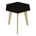 thumbnail image 3 of Furniture of America Bok Modern Chic Metal Tray-Top End Table in Black, 3 of 9