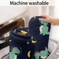 thumbnail image 5 of Dark Blue Dinosaurs Space Pattern Bathroom Rugs Mat,Non Slip Microfiber Bathroom Rug,Rubber Backing,Soft Bathroom Mats for Bathroom Floor,Tub and Shower,47x17in(120x43cm), 5 of 5