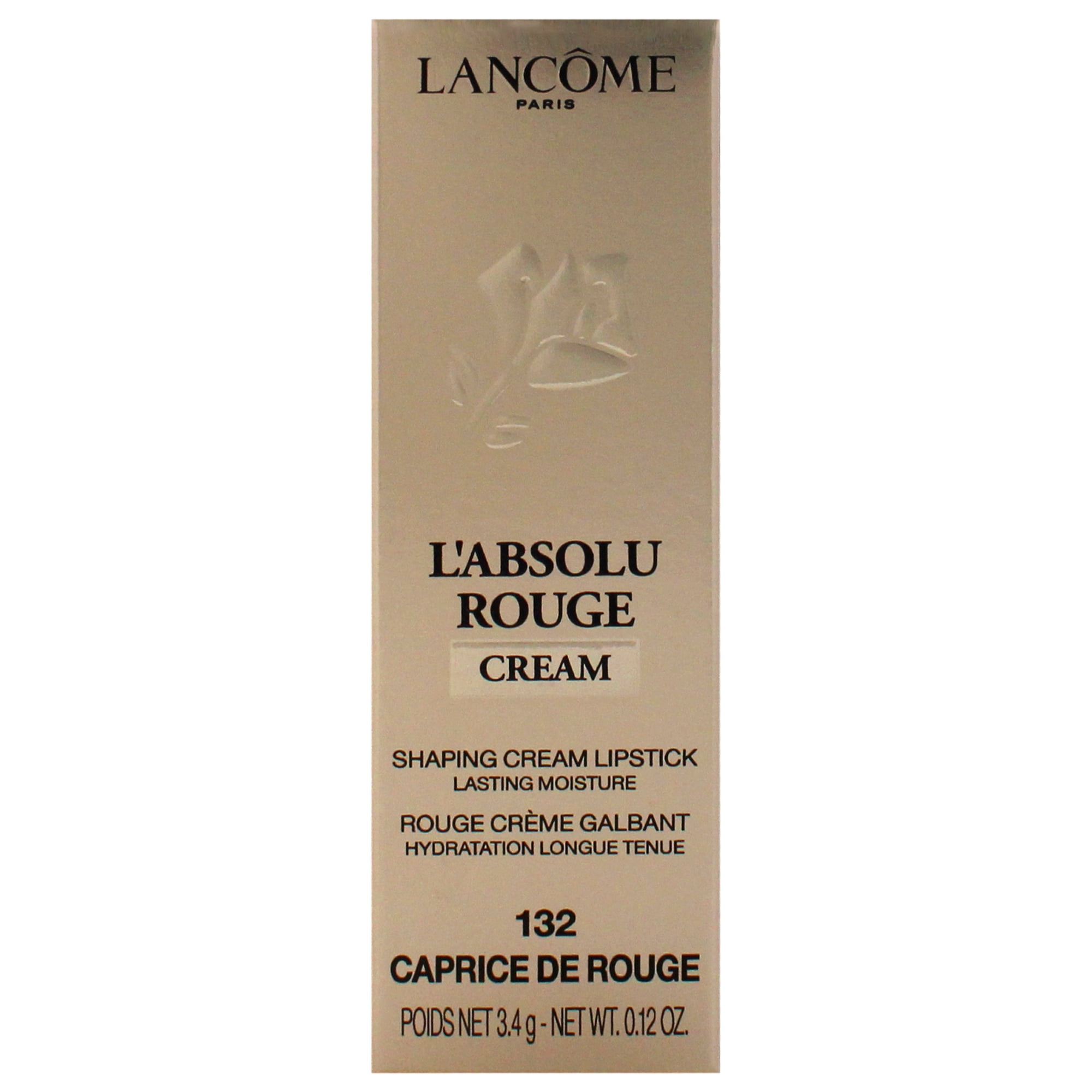 Lancome LAbsolu Rouge Cream Lipstick - 132 Caprice De Rouge , 0.12 oz Lipstick