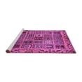 thumbnail image 2 of Ahgly Company Machine Washable Indoor Square Abstract Purple Modern Area Rugs, 5' Square, 2 of 4