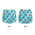 thumbnail image 3 of Daiia Crab Swims In The Ocean Pattern Women's 2 in 1 Running Shorts - Lightweight Athletic Workout Gym Yoga Shorts Liner with Phone Pockets-Large, 3 of 7