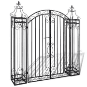 Anself Ornamental Iron Driveway Entry Gate