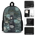 thumbnail image 3 of Demon Slayer Muichiro Tokito 3Pcs Backpacks Sets Book Bag with Lunch Bag And Pencil Case, 3 of 6
