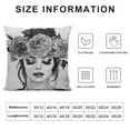 thumbnail image 5 of Awypu  Set of  Couch Bed Decorative Pillow Covers Black White Throw Pillow Covers Fashion Girls Bling Perfume Eyelashes High Heels Sayings Gray Flowers Cute Accent Pillow Covers (Black White), 5 of 5