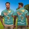 thumbnail image 5 of Binienty World Map His and Hers Matching Outfits with Quarter Zip Classic Fit Short Sleeve Couples Matching Golf Shirts Athletic Tops for Workout Sports, 5 of 7