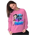 thumbnail image 3 of Betty Boop Air Brushed On Point Women Crewneck Sweatshirt Brisco Brands 2X, 3 of 6