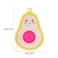 thumbnail image 2 of Juguete De Silicona Para Apretar De Aguacate De Simulación Linda Con Hebilla Y Cordón Portátil Para Aliviar El Estrés Juguete Sensorial De Burbuja De Prensa Para Niños Trabajadores De Oficina Serendint FN007128-03, 2 of 6