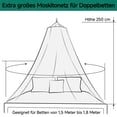 thumbnail image 2 of Cama para cama de matrimonio cama individual, gran mosquitera cama de viaje con dosel, 2 of 8