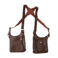 thumbnail image 2 of Milageto Double Shoulder Armpit Bag Antithief Wallet Bag for Travel Men Party Brown, 2 of 8