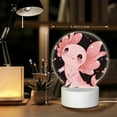 thumbnail image 6 of Balery Cute Axolotl Sakura Blossoms A Pattern Acrylic Night Light Gift with 3 Color ModesTouch-Sensitive LED Lamp Perfect Gift for Mother's Day, Birthday, or Christmas, 6 of 9
