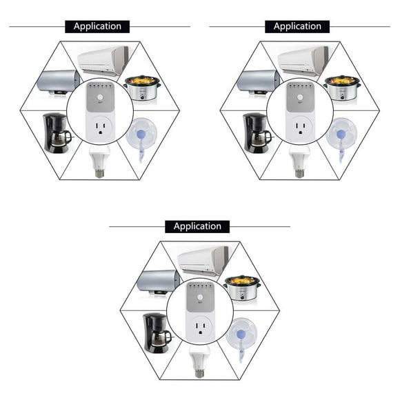 Inteprter Temporizador profesional de 10Hr, interruptor de cuenta atrás, Control inteligente, enchufe enchufable, salida automática, dispositivo Type1 Inteprter CBP075076