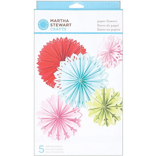 Martha Stewart Modern Festive Paper Flowers Kit Walmart Com Walmart Com