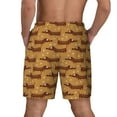 thumbnail image 4 of Balery Dachshund Dog Puppy Mens Swim Trunks Swim Shorts for Men Quick Dry Inseam Beach Shorts with Compression Liner Pocket-X-Large, 4 of 9