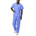 thumbnail image 1 of Sivvan Unisex Classic Scrub Set V-Neck Top/Drawstring Pants (Available in 15 Solid Colors), 1 of 7