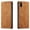 Brown, variant on QLTYPRI for iPhone X iPhone Xs Case, Premium PU Leather Cover TPU Bumper with Card Holder Kickstand Hidden Magnetic Shockproof Adsorption Flip Wallet Case for iPhone X iPhone Xs (5.8 inch) - Grey