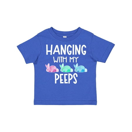 

Inktastic Easter Hanging with My Peeps Pastel Bunnies Gift Toddler Boy or Toddler Girl T-Shirt