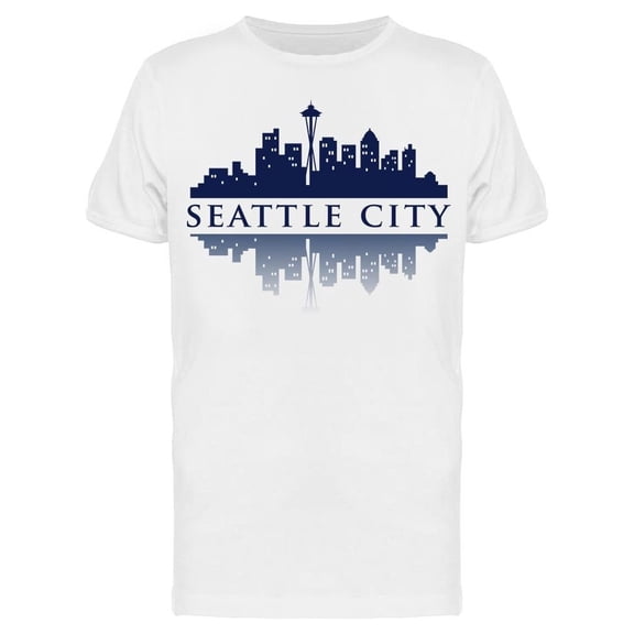 Seattle, City W/reflection Tee Men's -Image by Shutterstock