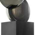 thumbnail image 5 of 6" x 18" Black Glass Stacked Orb Abstract Sculpture with Black Base, by DecMode, 5 of 9