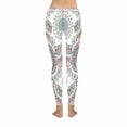 thumbnail image 4 of SUNENAT Tribal Aztec Elephant and Feather Mandala Women's Stretchy Capri Leggings Yoga Running Pant 3XL, 4 of 4