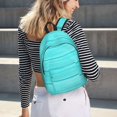 thumbnail image 5 of Lsque Turquoise Wooden Pattern Canvas Daypack, Durable Backpack, High-quality Versatile Backpack,Vintage Compact Backpack-Small, 5 of 6
