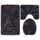 thumbnail image 1 of ABPHQTO Triángulos de colores Juego de alfombras de baño de 3 piezas Alfombra de baño Alfombra de contorno y tapa de inodoro ABPHQTO Cont-CHAPPLE-39826, 1 of 2
