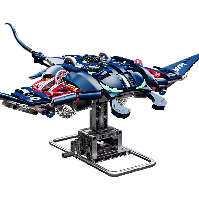 GZBrick Mechanical Manta Ray Building Sets Compatible with Lego Animal for Adults Boys 966PCS