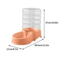 thumbnail image 3 of Automatic Pet Water Bowl Dispenser with Water Bottle, Large Capacity Water Feeder for Pet, Water Dispenser Works for Small to Big Sized Dogs and Cats 11.2x6.7x10.6 Inch Pink, 3 of 4