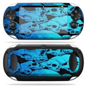 MightySkins PSVITA-Blue Skulls Skin for PS Vita PSVITA Playstation Vita Portable Wrap Sticker - Blue Skulls