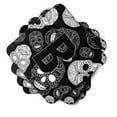 thumbnail image 2 of Letter B Day of the Dead Skulls Black Foam Coaster Set of 4, 2 of 3