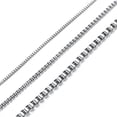thumbnail image 6 of 10pcs 1 2 3MM Box Chain Link Men Necklace Charm Choker Stainless Steel 18-24inch, 6 of 9