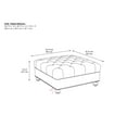thumbnail image 6 of DHP Hastings Square Tufted Ottoman with Nailheads, Gray, 6 of 7
