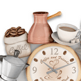 thumbnail image 2 of The Bradford Exchange The Perfect Coffee Blend Sculptural Wall Clock with Cup Pendulum 14.25-inches, 2 of 4