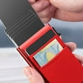 thumbnail image 2 of Ultra thin portable metal card with wallet design, unisex minimalist style, anti magnetic and anti demagnetization RFID function, credit card storage tool, 2 of 5