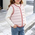 thumbnail image 7 of YUANxueke Kids Packable Lightweight Puffer Vest Quilted Padded Sleeveless Jacket Zip Up Fashion Warm Outwear Coat, 7 of 7