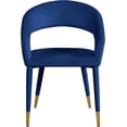 thumbnail image 5 of Meridian Furniture Destiny Navy Velvet Dining Chair, 5 of 5