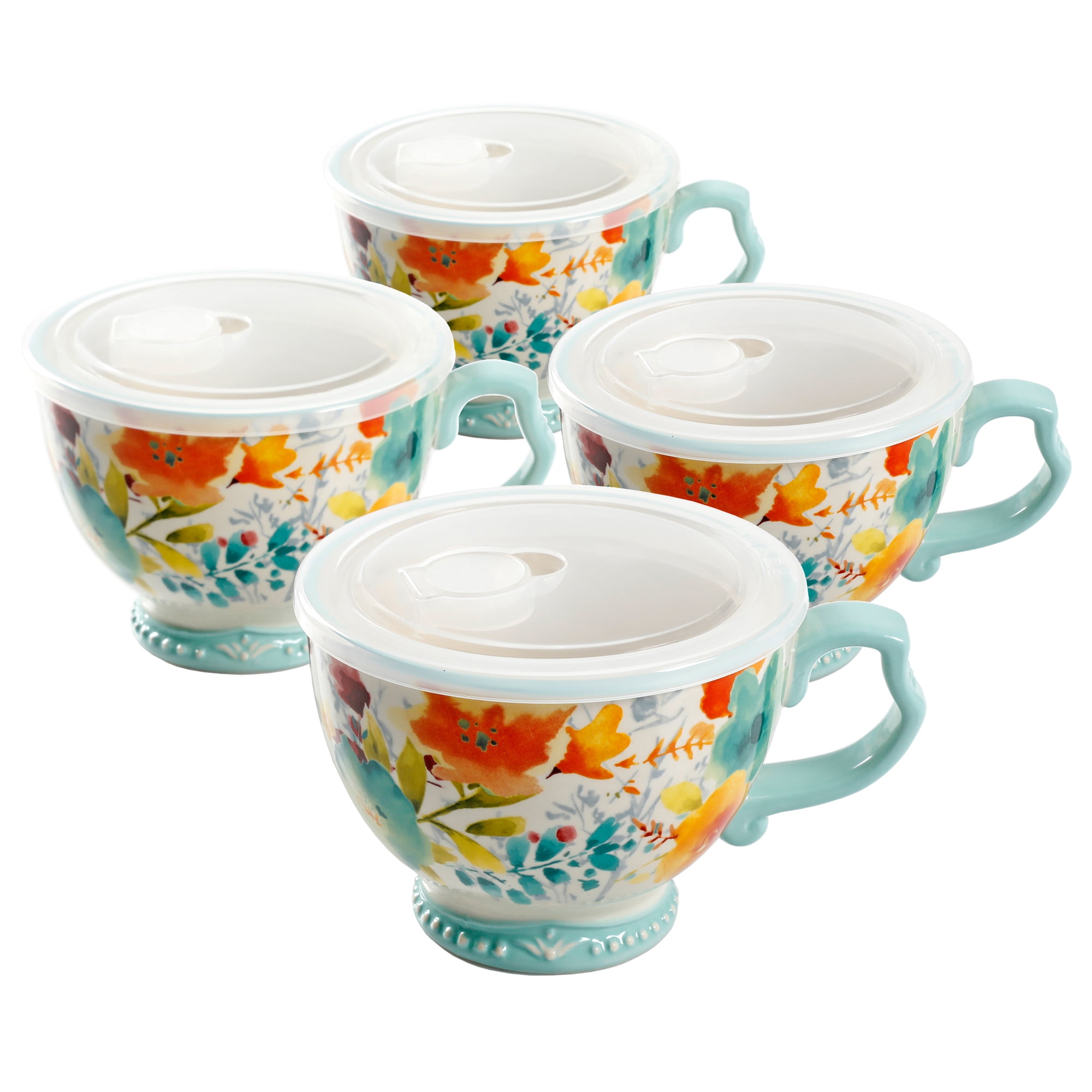 The Pioneer Woman Willow 27oz Cup With Lid Set Of 4 – Brickseek