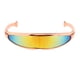 thumbnail image 2 of Gafas de sol futuristas de moda con espejo de robot alienígena, lentes estrechas de una sola lente para oro, 2 of 9