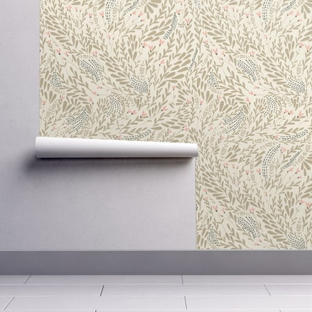 - Peel-and-Stick Removable Wallpaper Sugar Sugar Plants Leaves Floral Summer Home