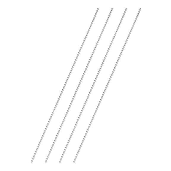 4 Pack 304 Stainless Steel Round Rod 1/8" Diameter 12" Length Solid Rod