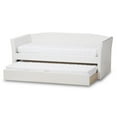 thumbnail image 6 of Baxton Studio Camino Modern and Contemporary Faux Leather Upholstered Daybed with Guest Trundle Bed, Multiple Colors, 6 of 11