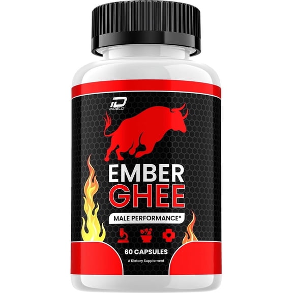 Ember Ghee for Men Capsules – EmberGhee Vitamin Complex Pills, Energy, 1 Pack, 60 Capsules