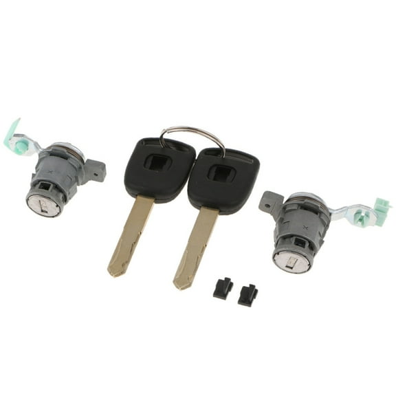 Left and Right Driver Side Door Lock Cylinder, With 2 Keys for Honda Civic