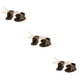 thumbnail image 5 of Vogacara Pair of Fashion Lace up Shoes for 12'' Blythe Doll Clothes Brown Type1, 5 of 6