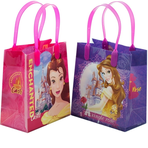 Disney Princess Belle 12 Party Favors Small Goodie Gift Bags 6"