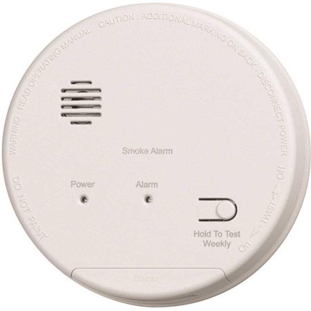 Gentex Hardwired S1209 120Vac-9Vdc Interconnected Photoelectric Smoke Alarm with Dualink & Battery Backup