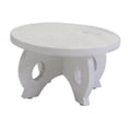 thumbnail image 2 of Almencla Flower Pot Holder Planter Rack Balcony Corner Shelf Round Wooden Plant Stand White, 2 of 8