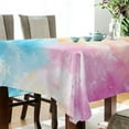 thumbnail image 3 of JSTEL Tie Dye Rainbow Color Table Cloth Rectangle 60 x 108 Inch Tablecloth Anti Wrinkle Table Cover for Dining Kitchen Parties, 3 of 6