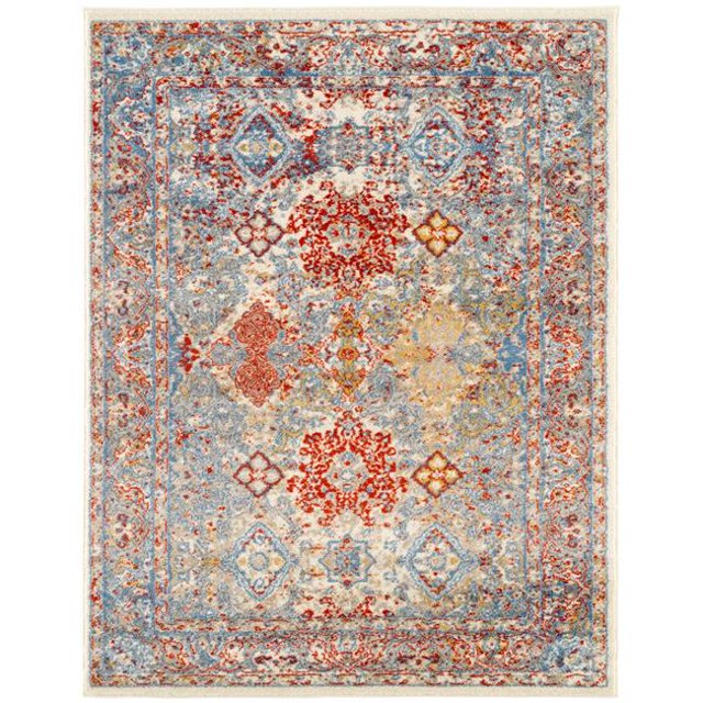 Amer Rug SNA150406 Tapis de Zone Tissé à la Machine 4 x 6 Pieds Sanya 15 - Multi
